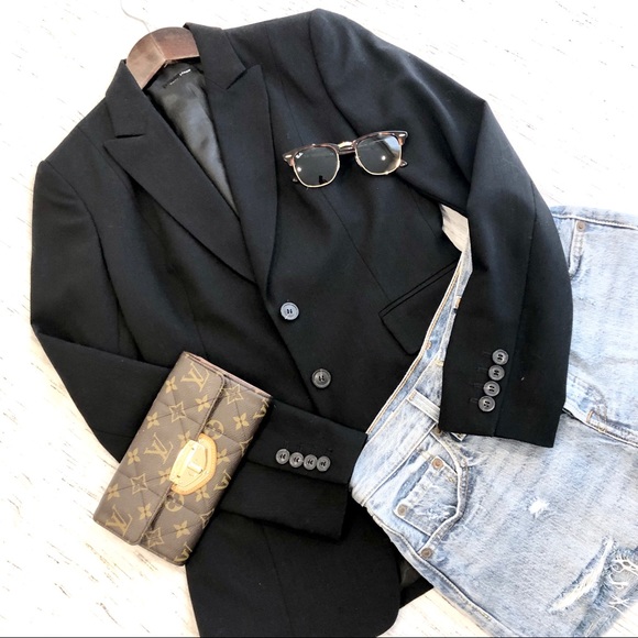 J. Crew Classic Single Breasted Black Blazer 0 - Picture 6 of 8